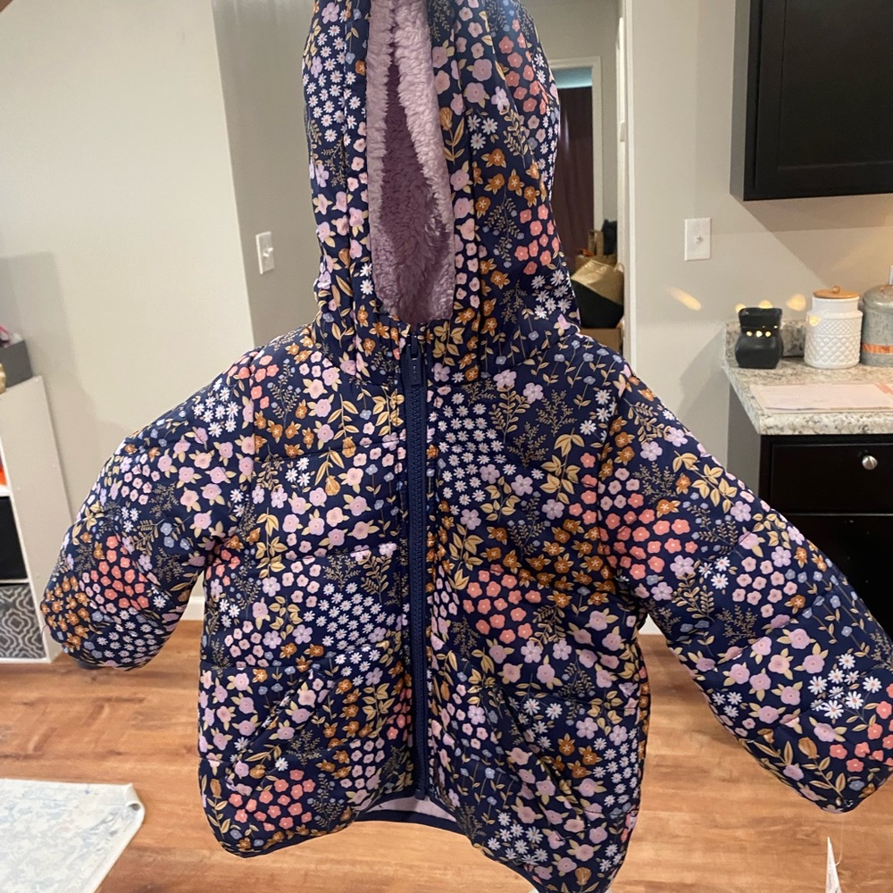 Kohl's Floral Hooded Jacket